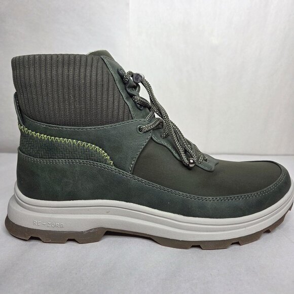 NWT Ryka Women's Brae 2 Alpine Green Faux Leather Short Boots - Picture 6 of 7